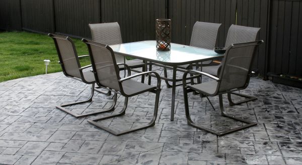 Backyard Concrete Stamping in Marco Island